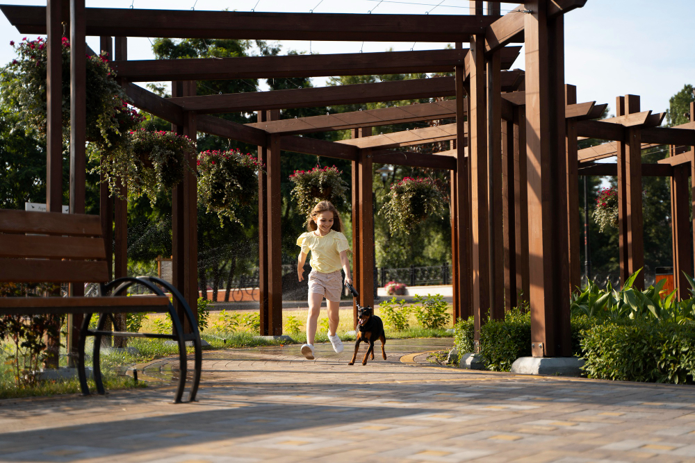 pergola de madera